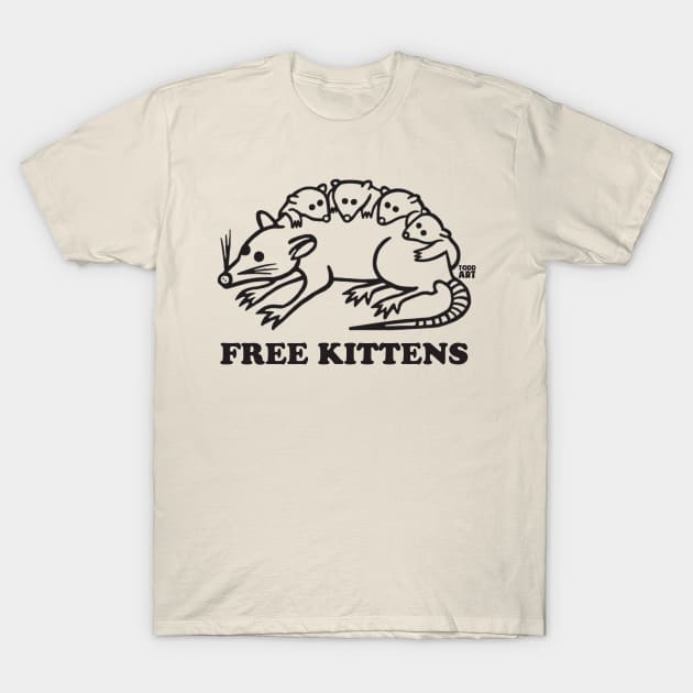 FREE KITTENS T-Shirt by toddgoldmanart